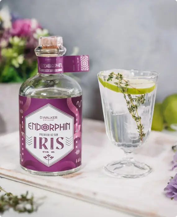 K2 gin Iris příprava